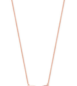 Rose Gold Infinity Rings Pedant Pink Circle