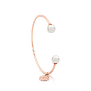 Romi Rose Gold Pearl Bangle