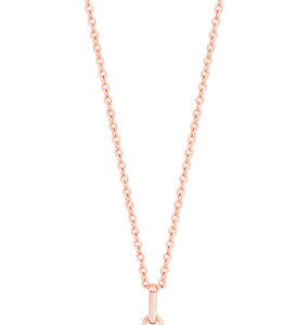 Purple & Rose Gold Butterfly Pendant