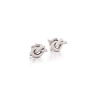 ROMI SILVER KNOT STUD EARRINGS