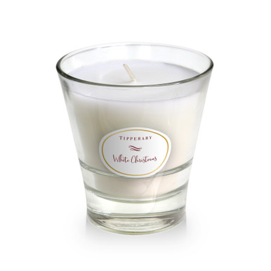 Poinsettia Tumbler Candle - White Christmas