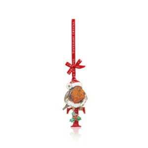 Alphabet Robin Christmas Decoration - T