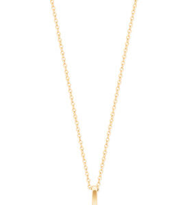 CZ SET BAR PENDANT GOLD  - NEW 2024
