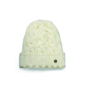 Man Of Aran Chunky Natural Beanie New 2024