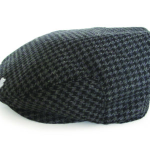 Skelligs Island Cap (Houndstooth) W/Silver Shamrock