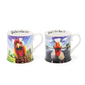 EOC BEYOND THE HERD SET 2 TANKARDS (DUCK, HEN)