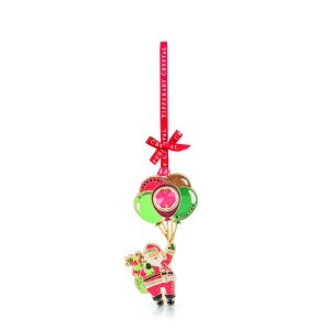 Santa with Balloons Gem Decoration - NEW 2025