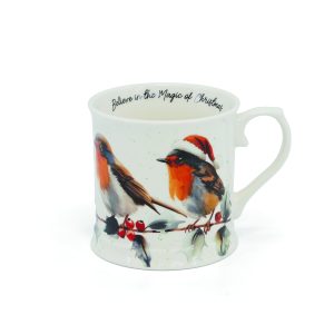 Christmas Robins S/2 Tankards - NEW 2025