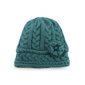 MAUREEN O'HARA OLIVE GREEN ARAN HAT NEW 2025