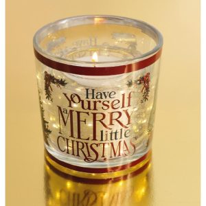 Merry Little Christmas LED Light Up Candle (*MOQ 6) - NEW 2026