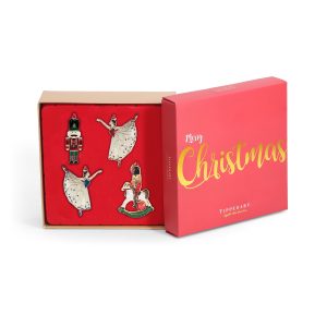 Sparkle Nutcracker S/4 Christmas Decorations (2 x Ballerina, Nutcracker, Nutcracker on Horse - NEW 2026