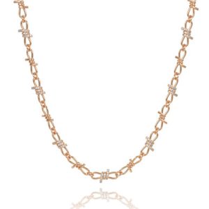 TC Bow Necklace Gold
