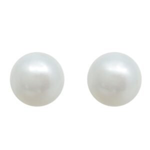 Silver Pearl Earrings 8mm
