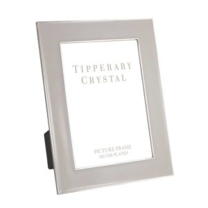 Grey Enamel Frame with Silver Edging 5 inch x 7 inch