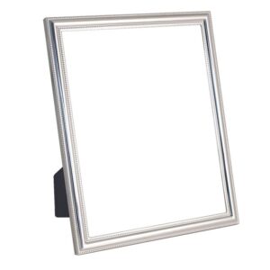 Beaded Edge Silver Plated Frame 8 Inch x 10 Inch